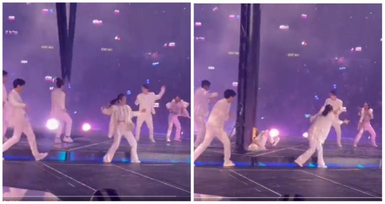 Dancer for HK boy band Mirror may be paralyzed after giant screen crashes down on him during show