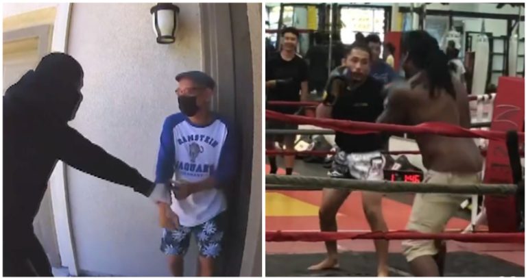 Man accused of pistol-whipping Asian senior humbled by ‘much smaller man’ in viral fight video
