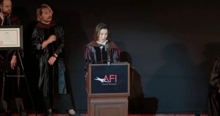 Michelle Yeoh receives honorary doctorate from AFI: ‘After I learned how to fall, I could learn how to fly’