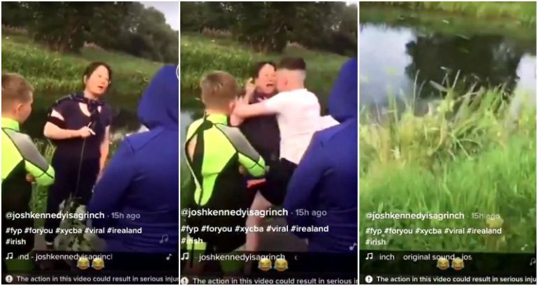 Teens found guilty of shoving Asian woman into canal in Ireland
