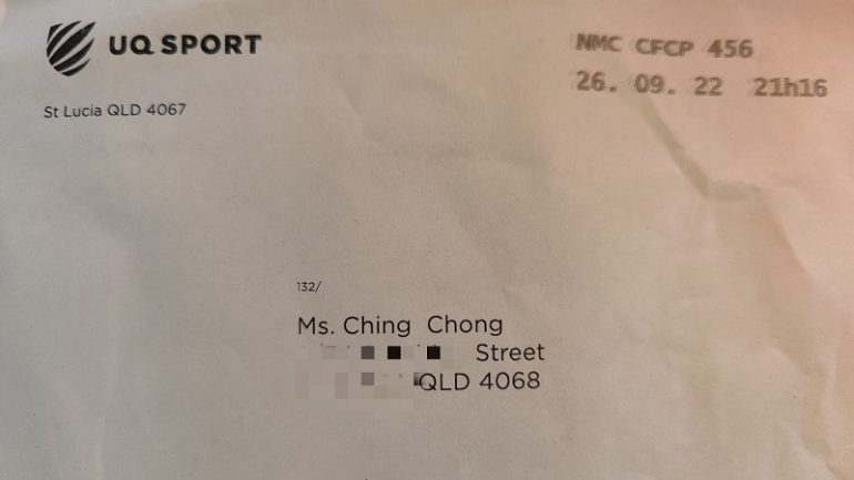 Confusion after Chinese woman receives letter from university addressed to ‘Ching Chong’