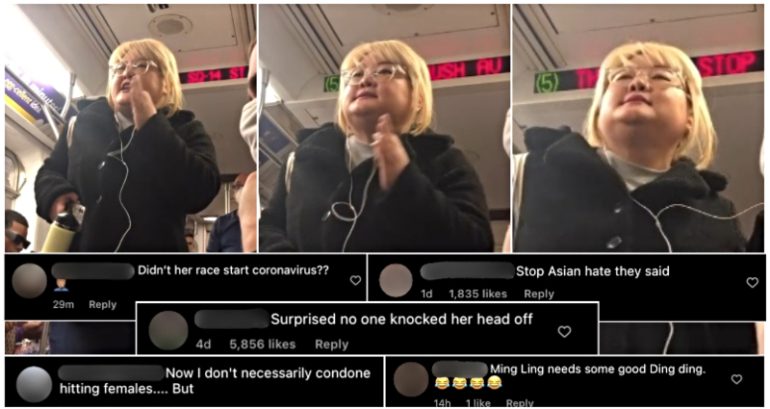 Asian woman filmed yelling N-word on NYC subway; netizens call for violence
