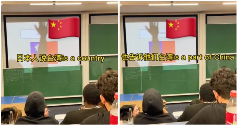 Chinese students filmed shouting at Japanese student, blocking his presentation on Taiwan at a UK university