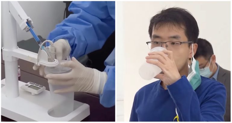 ‘Like drinking a cup of milk tea’: China debuts world’s first inhalable COVID-19 vaccine