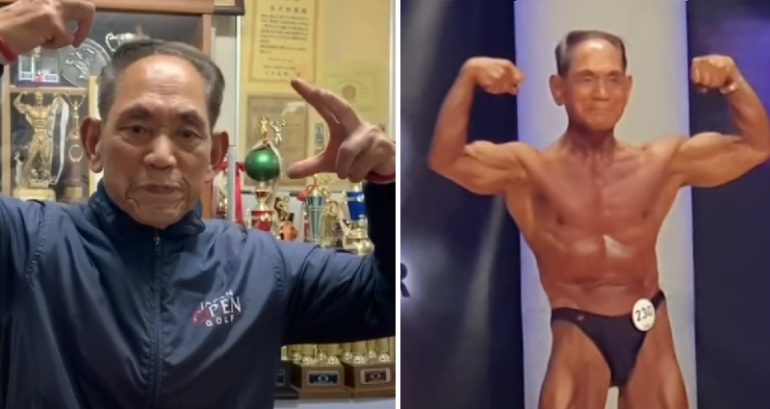 86-year-old bodybuilder breaks own record as oldest Japan bodybuilding championships competitor
