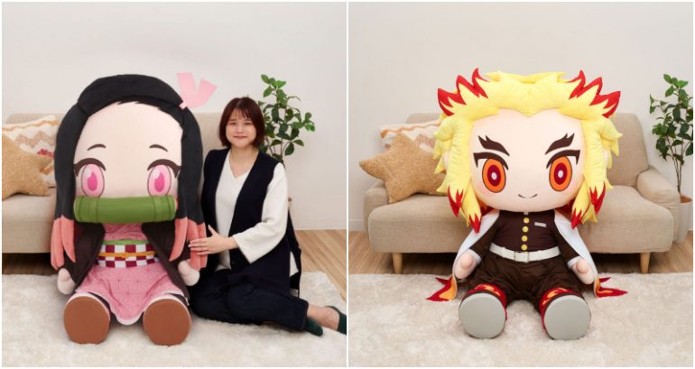 These giant ‘Demon Slayer’ plushies will have you practicing your breathing techniques