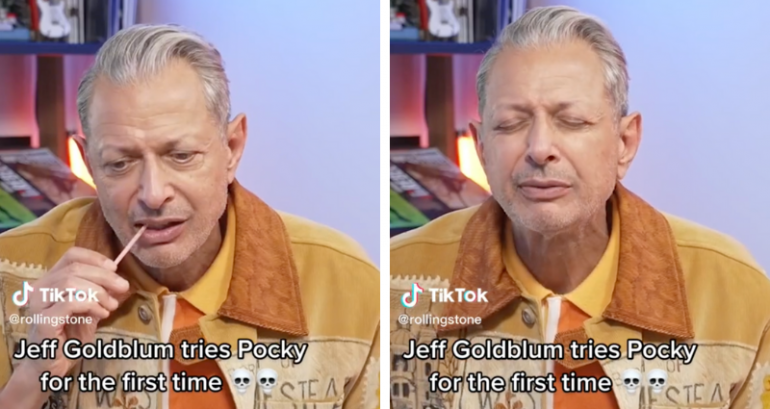 Jeff Goldblum experiences ‘religious ecstasy’ after trying Pocky for first time