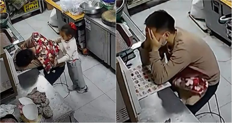Little girl’s heartwarming gesture for her hardworking dad goes viral