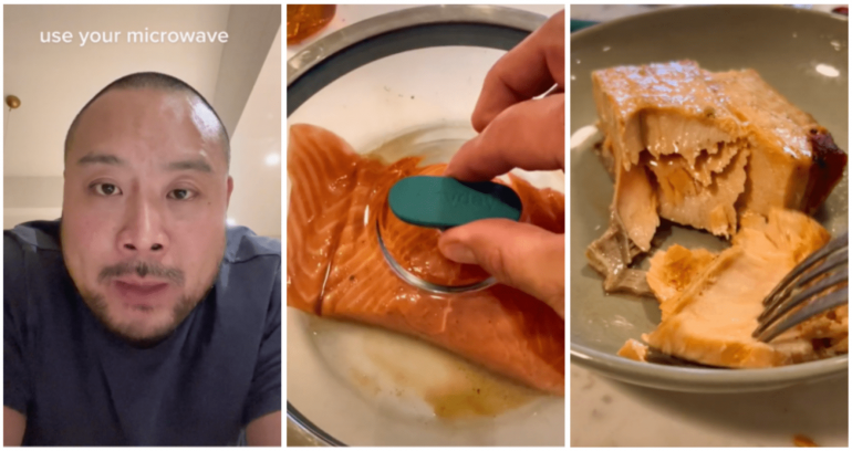 Momofuku’s David Chang cooks mouthwatering salmon… with a microwave