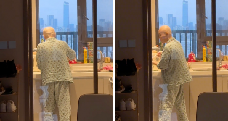 Man’s video of his terminally ill mother cooking him one last meal touches netizens’ hearts