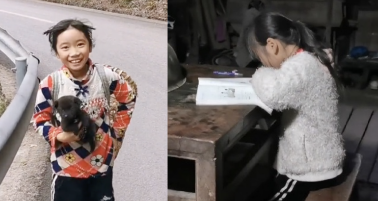 Chinese girl treks alone for 40 minutes to ask stranger for homework help