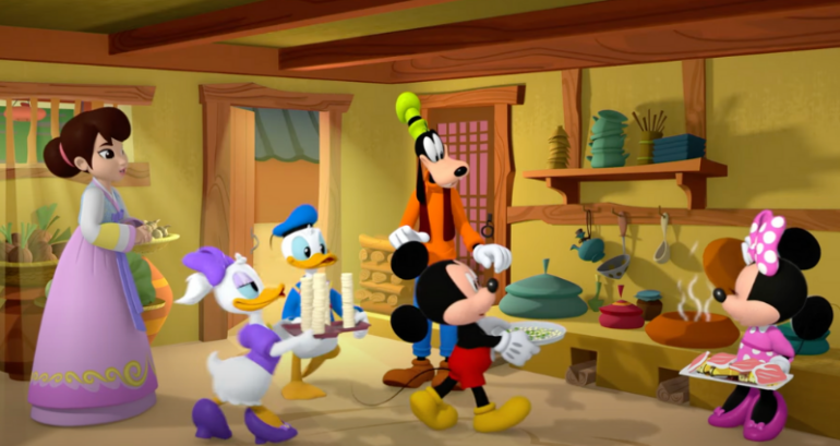 Mickey Mouse celebrates Lunar New Year in S. Korea with tteokguk on Disney Junior show