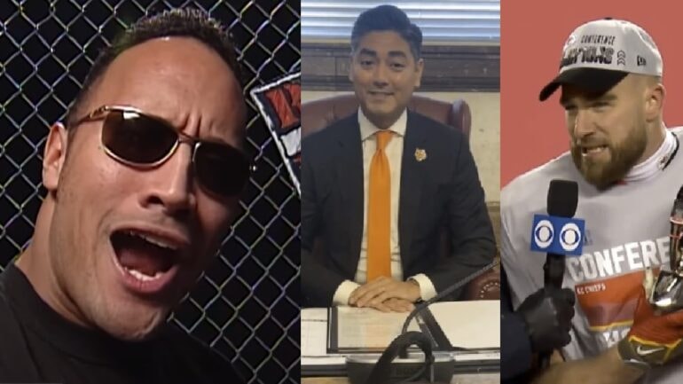 Dwayne Johnson reacts to Chiefs star’s ‘jabroni’ diss of Cincinatti Mayor Aftab Pureval