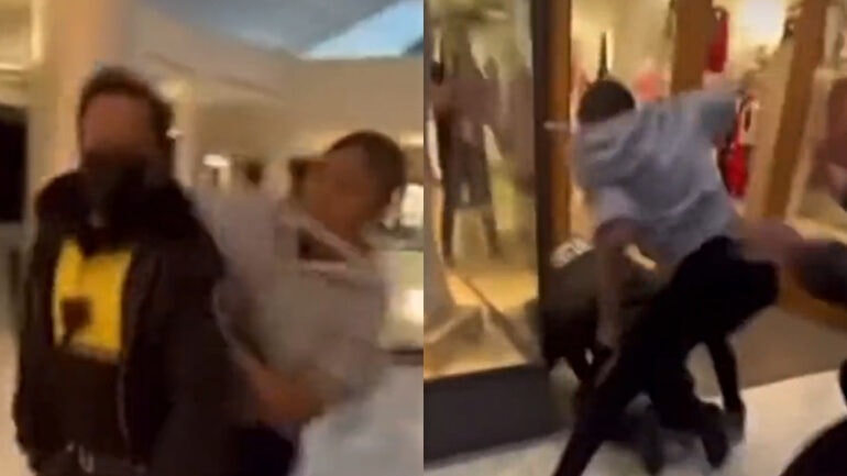 Teen filmed beating Asian security guard in San Francisco mall brawl