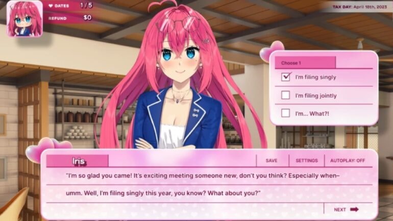 Stressed about taxes? New Anime dating sim will help you file your tax return