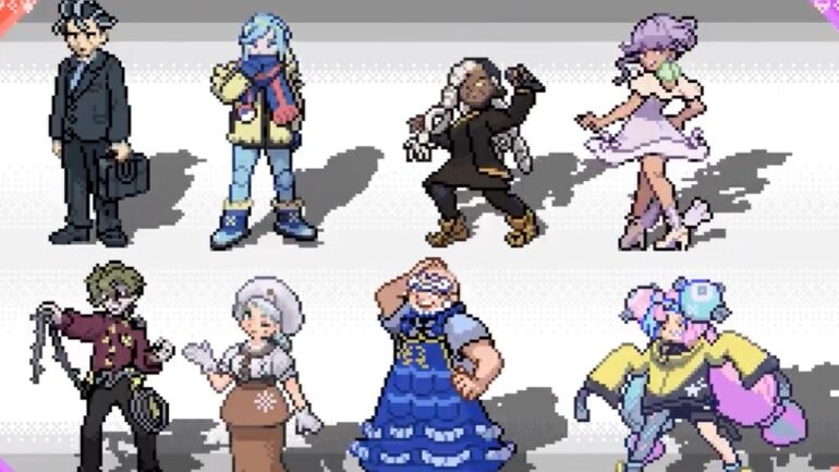 ‘Pokémon Scarlet and Violet’ gym leaders reimagined in pixel art goes viral