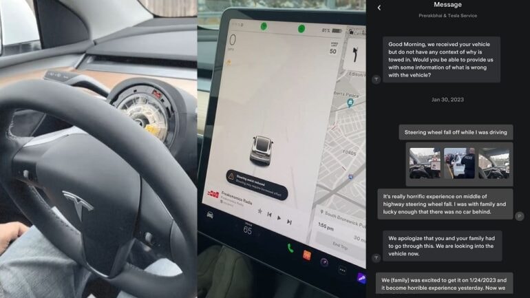 Tesla under investigation after steering wheels come off while driving