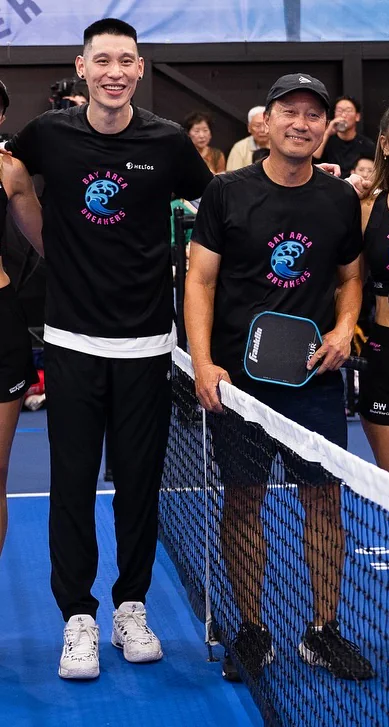 Players at the DINKsanity celebrity pickleball event