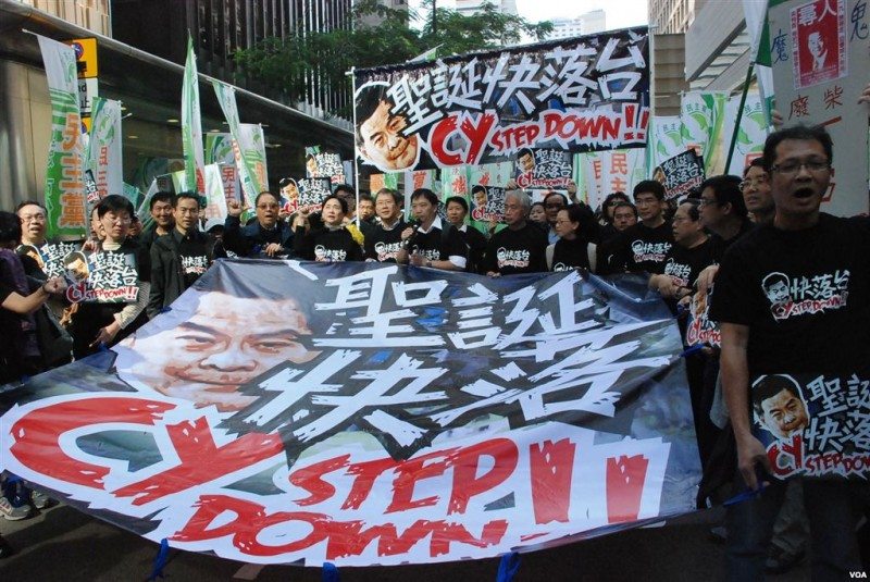 cy leung protestors