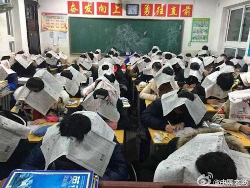 Chinese School Finds Unique Way to Stop Students From Cheating During Exams