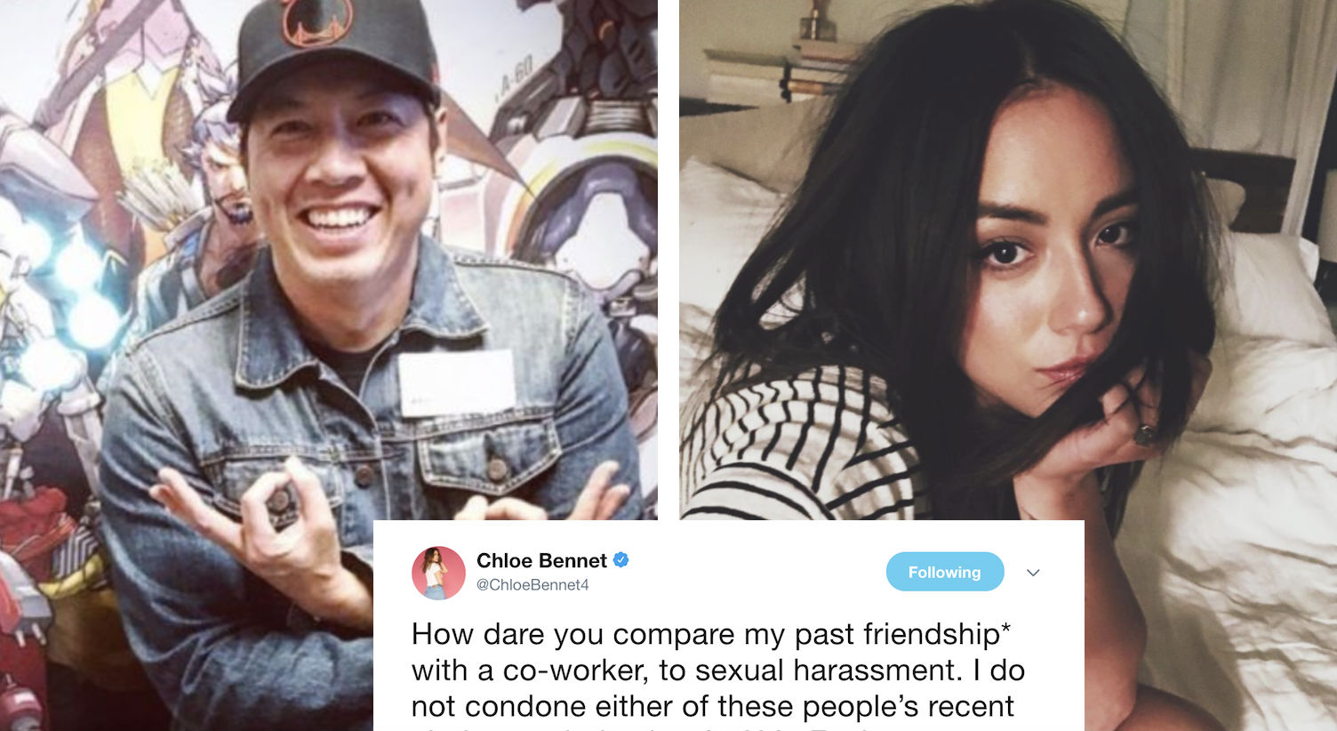 Overwatch Actor Sorry For Criticizing Chloe Bennet For Dating