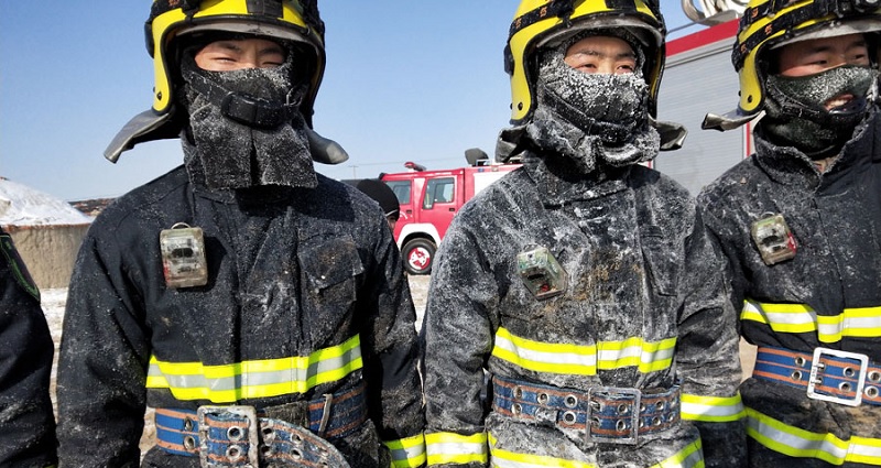 firefighters winter