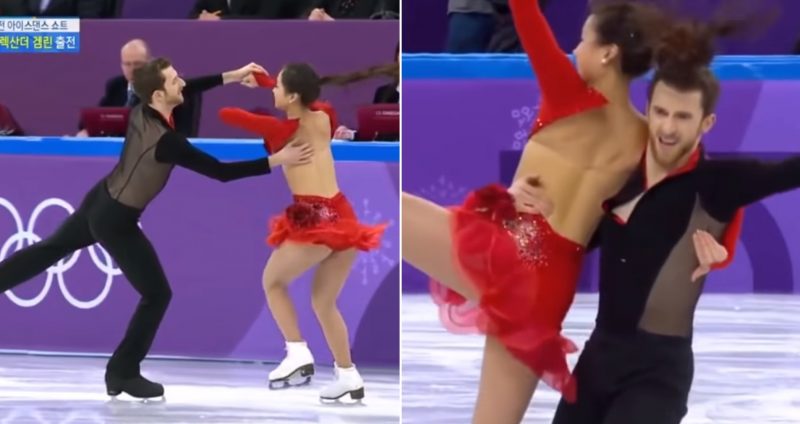 South Korean Skater's Top Almost Falls Off During Her Olympi