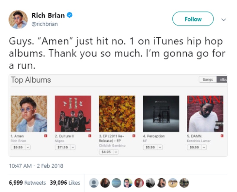 Hip Hop Album Charts 2018