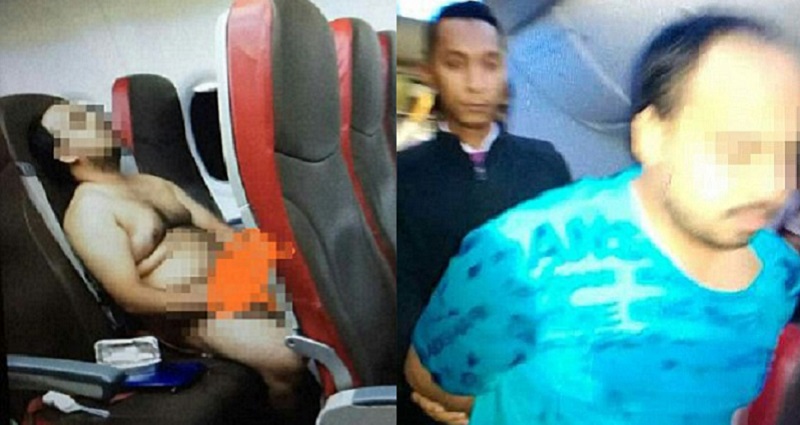 The passenger reportedly took his clothes off and started masturbating whil...