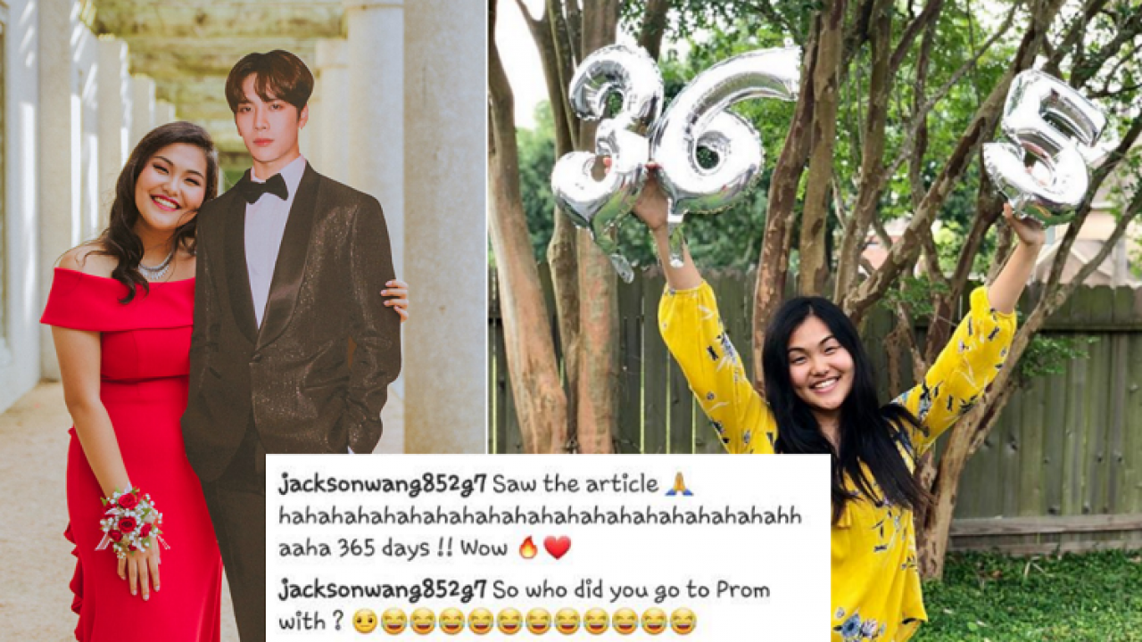 Teen Who Asked Got7 S Jackson Wang To Prom For 365 Days Finally Gets A Response