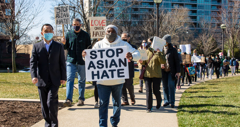 hate crimes against Asians and Black people hit highest