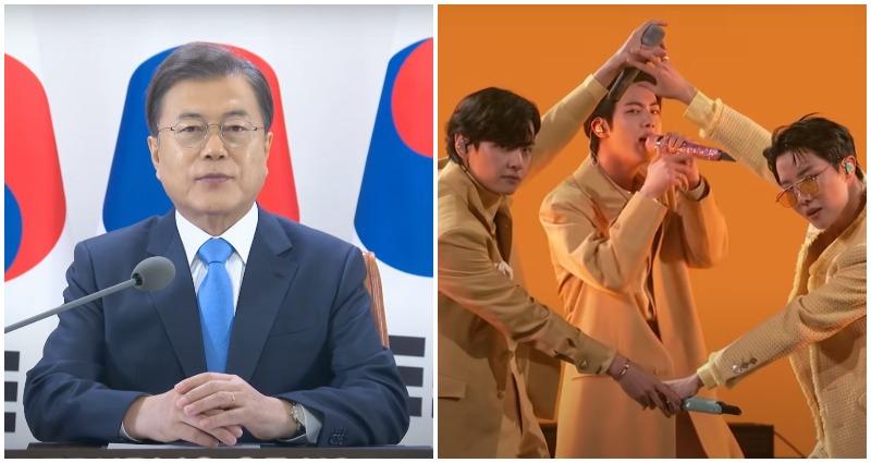 BTS Congratulated by South Korean President