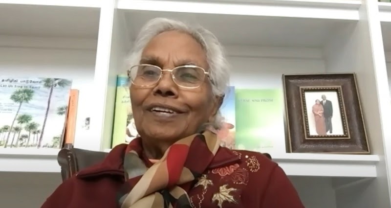Sri Lankan grandma York University Varatha Shanmuganathan