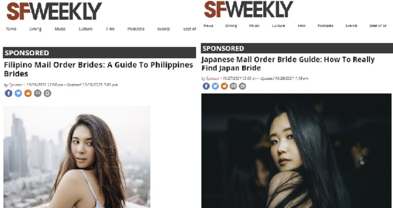 sfweekly mail order bride sponsored posts