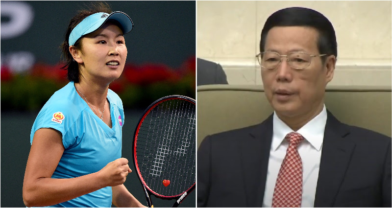Peng Shuai tennis player sexual assault Zhang Gaoli china