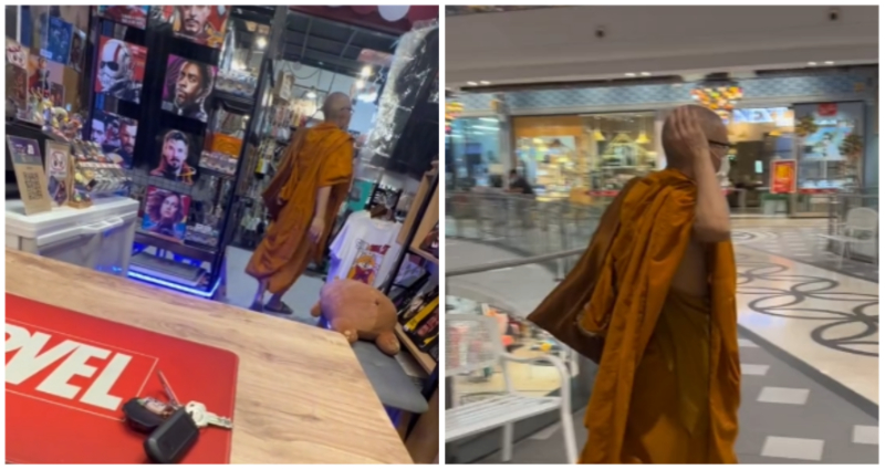monk sexually harasses man